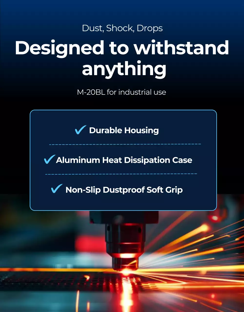 iklan bor modern biru