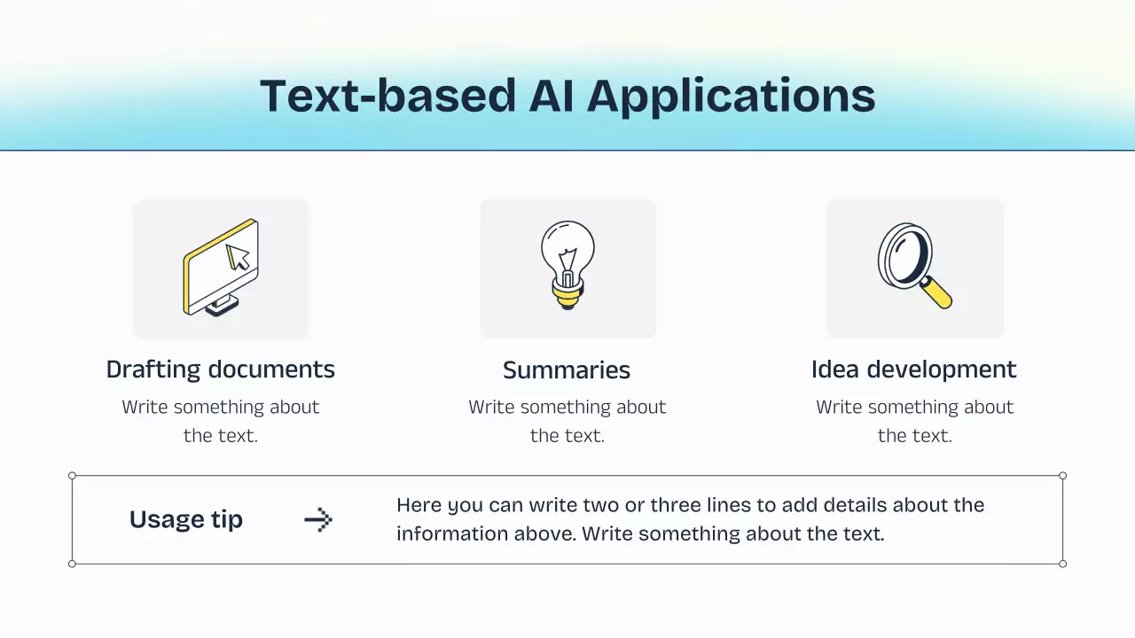 파란색과 노란색 AI 강의 발표 자료