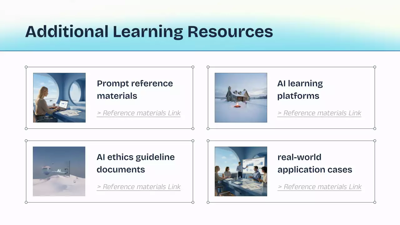 파란색과 노란색 AI 강의 발표 자료