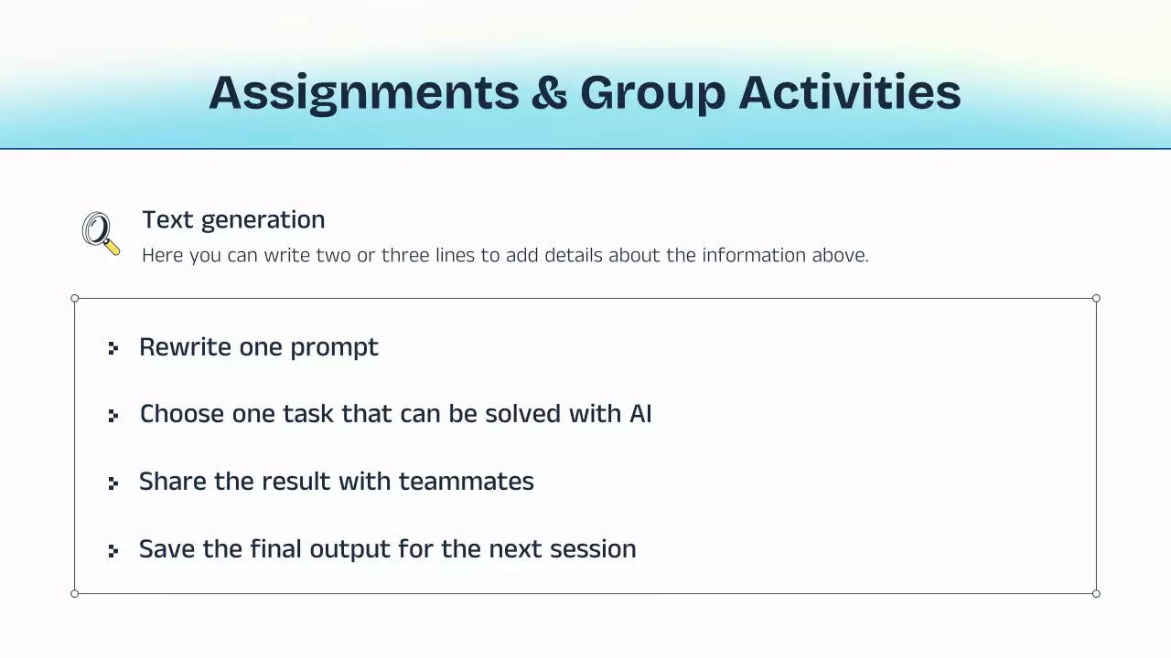 파란색과 노란색 AI 강의 발표 자료