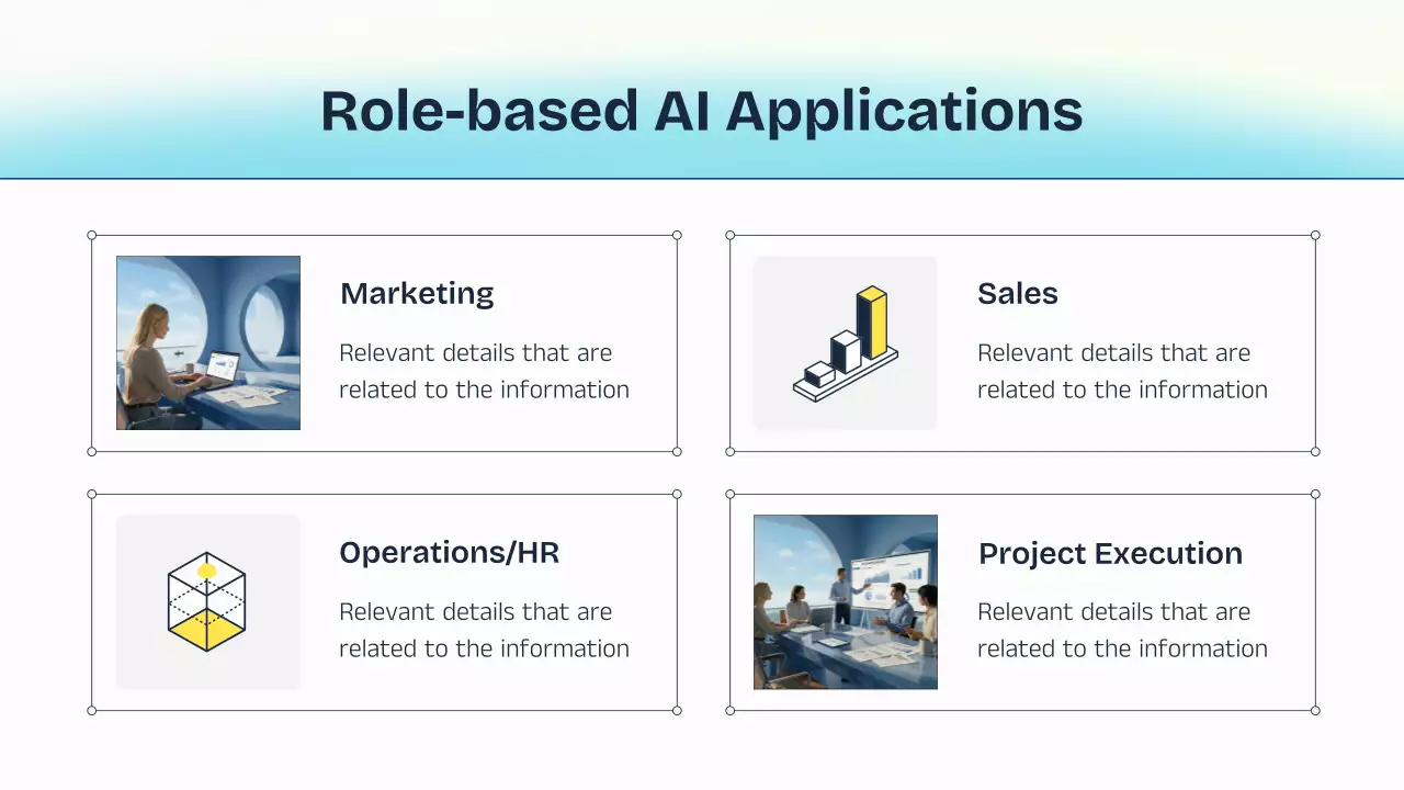 파란색과 노란색 AI 강의 발표 자료