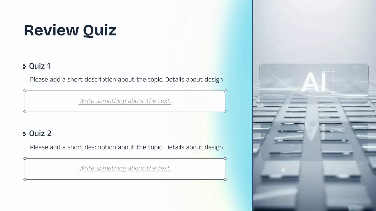 파란색과 노란색 AI 강의 발표 자료