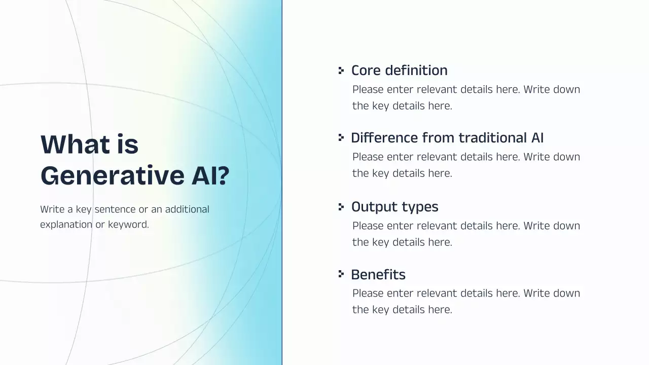 파란색과 노란색 AI 강의 발표 자료
