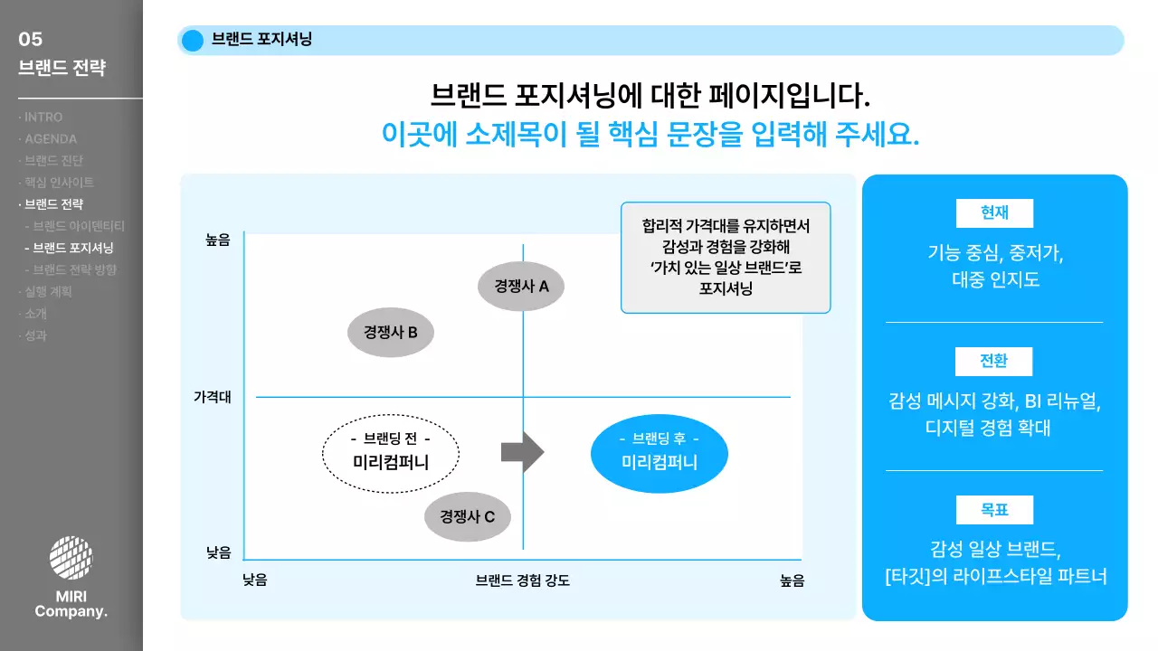 회색 모던 비즈니스 제안서