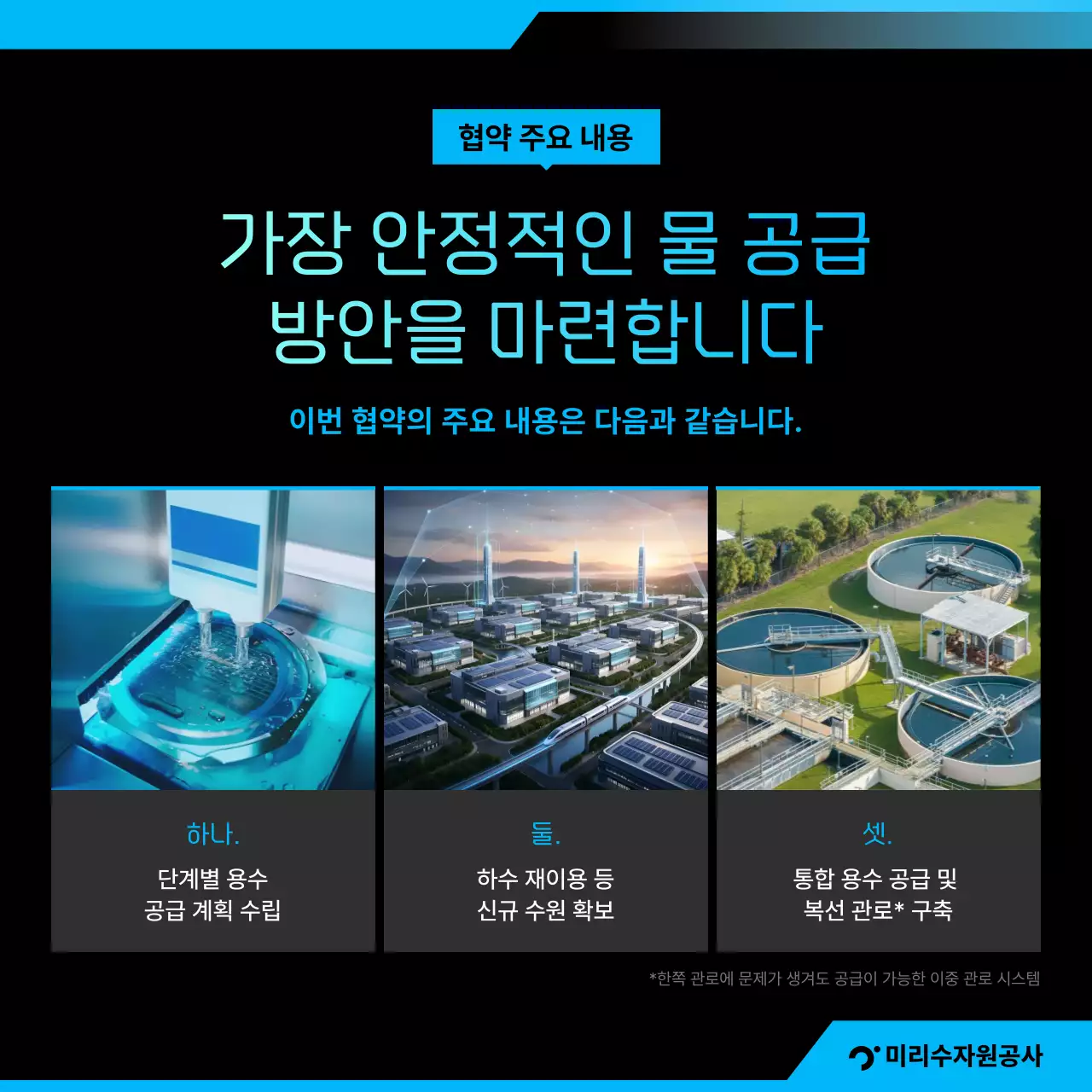 파랑 모던 반도체 광고