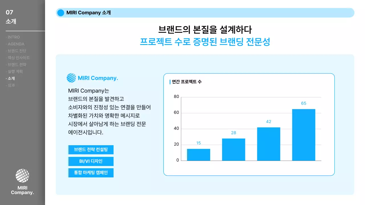 회색 모던 비즈니스 제안서