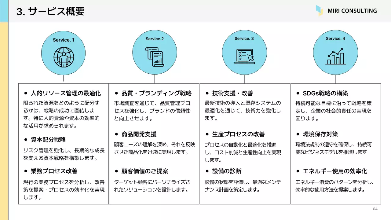 白黒 シンプル ビジネス 提案書 プレゼンテーション