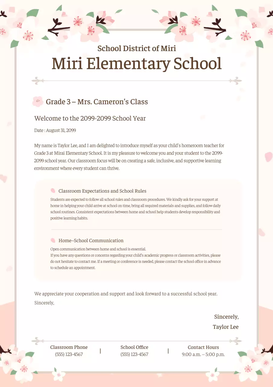 Panduan Sekolah Rapi Warna Krem