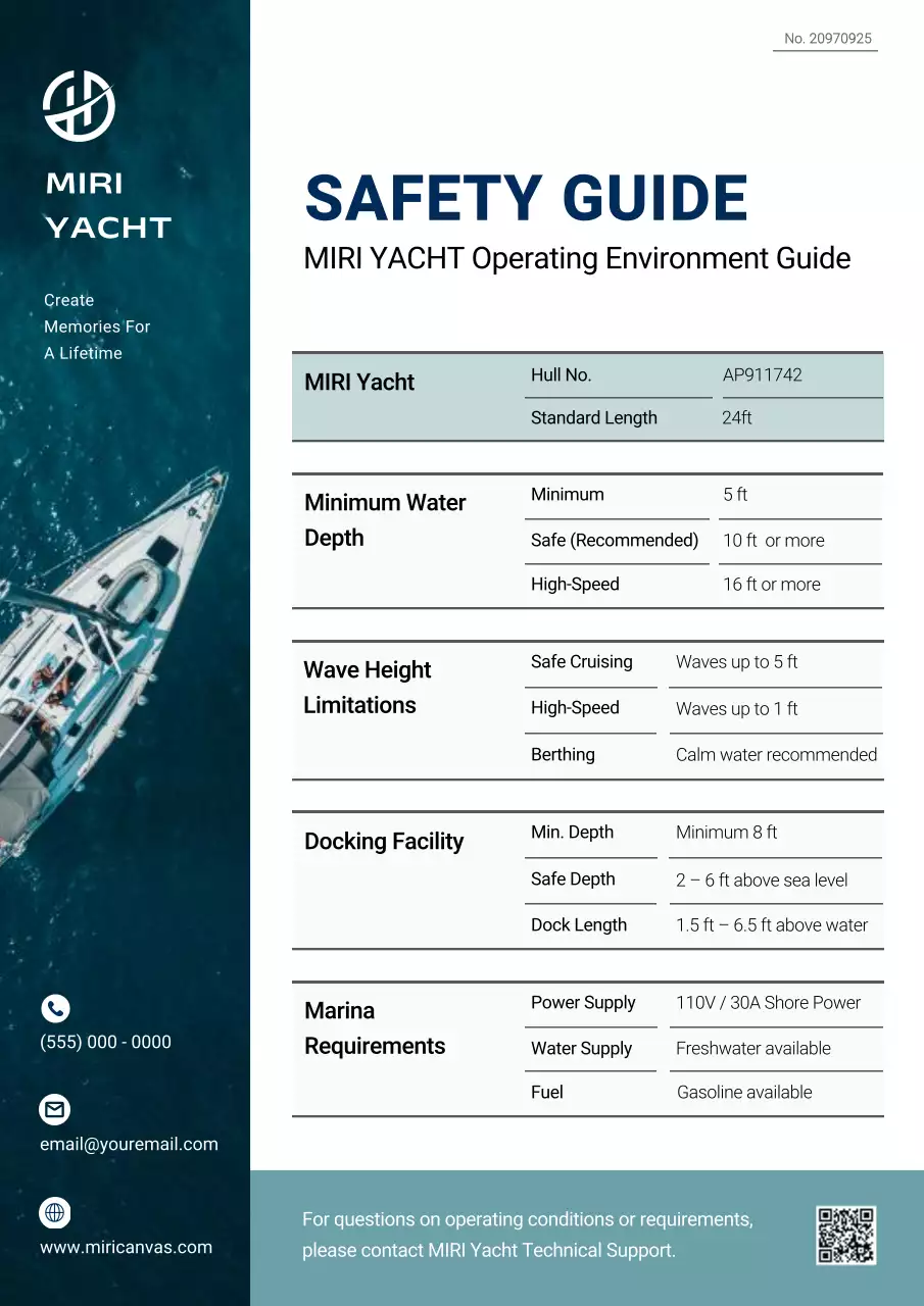 Blue Modern Safety Instructions Manual