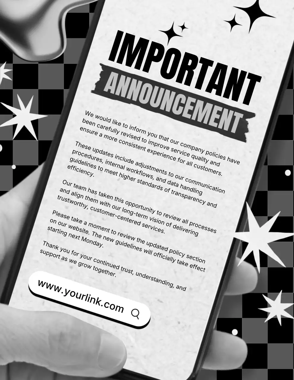 블랙 모던 컴퍼니 공지