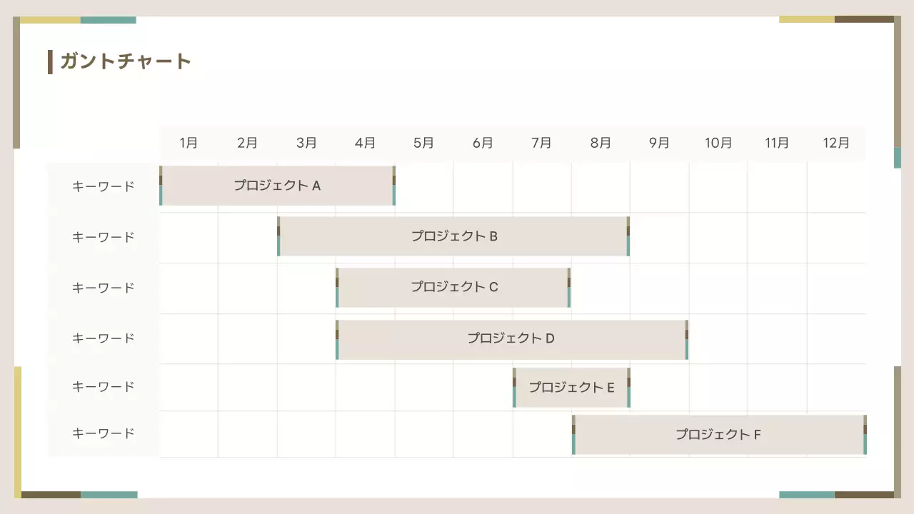 ベージュ シンプル ビジネス 提案書