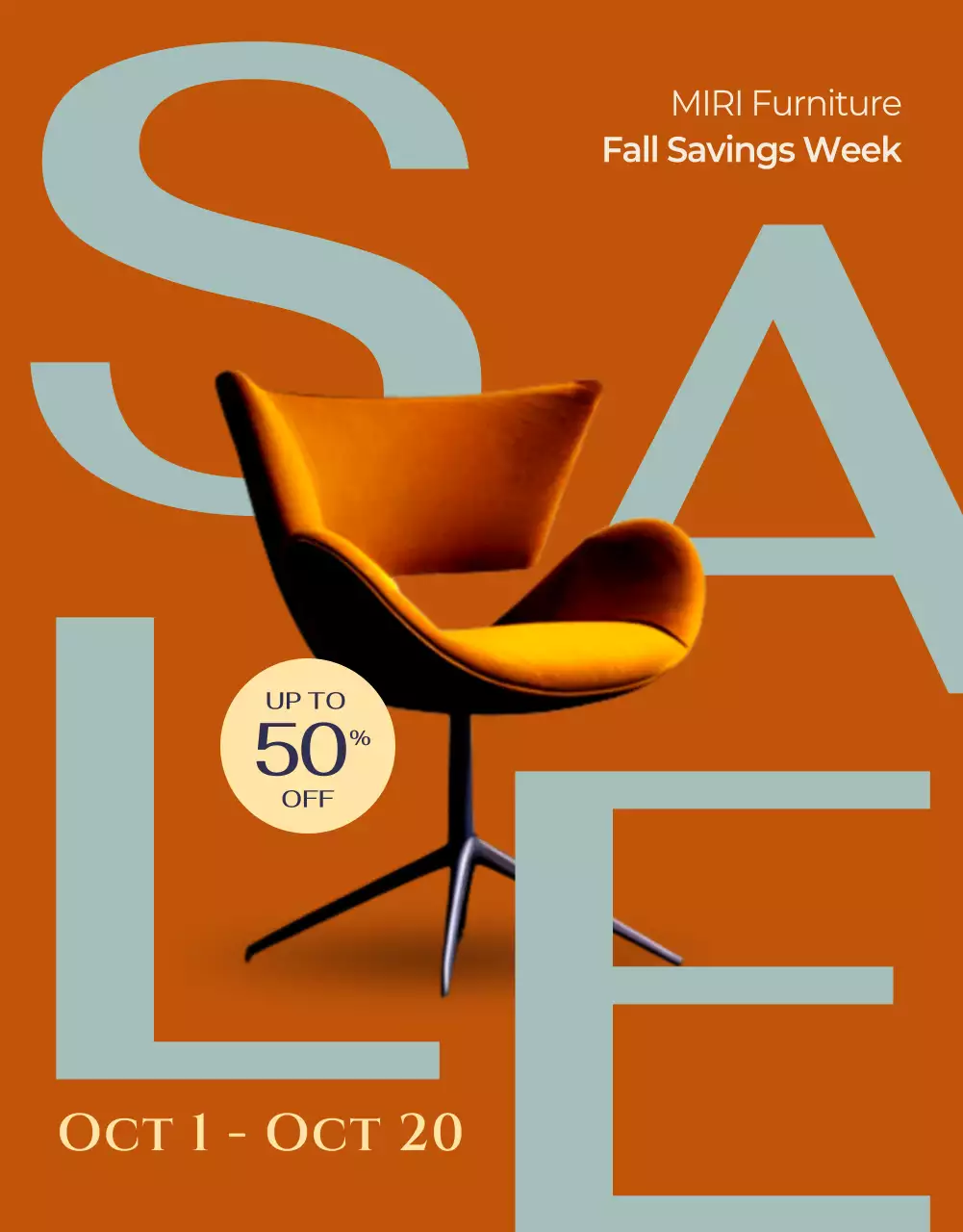 Acara Penjualan Furnitur Modern Coklat