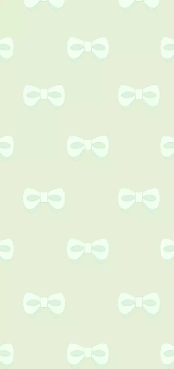 민트색의 깔끔한 리본 패턴 화면