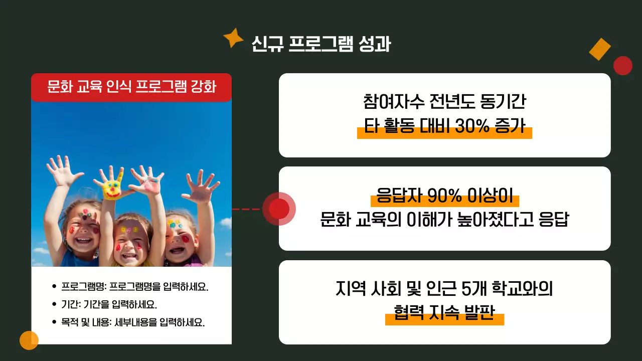 연말 문화 프로그램 보고