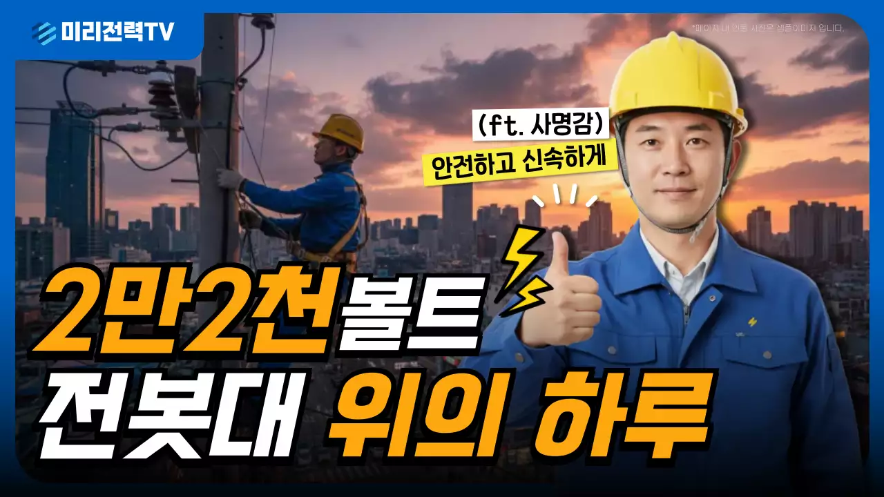 파랑 모던 전기 작업 안내