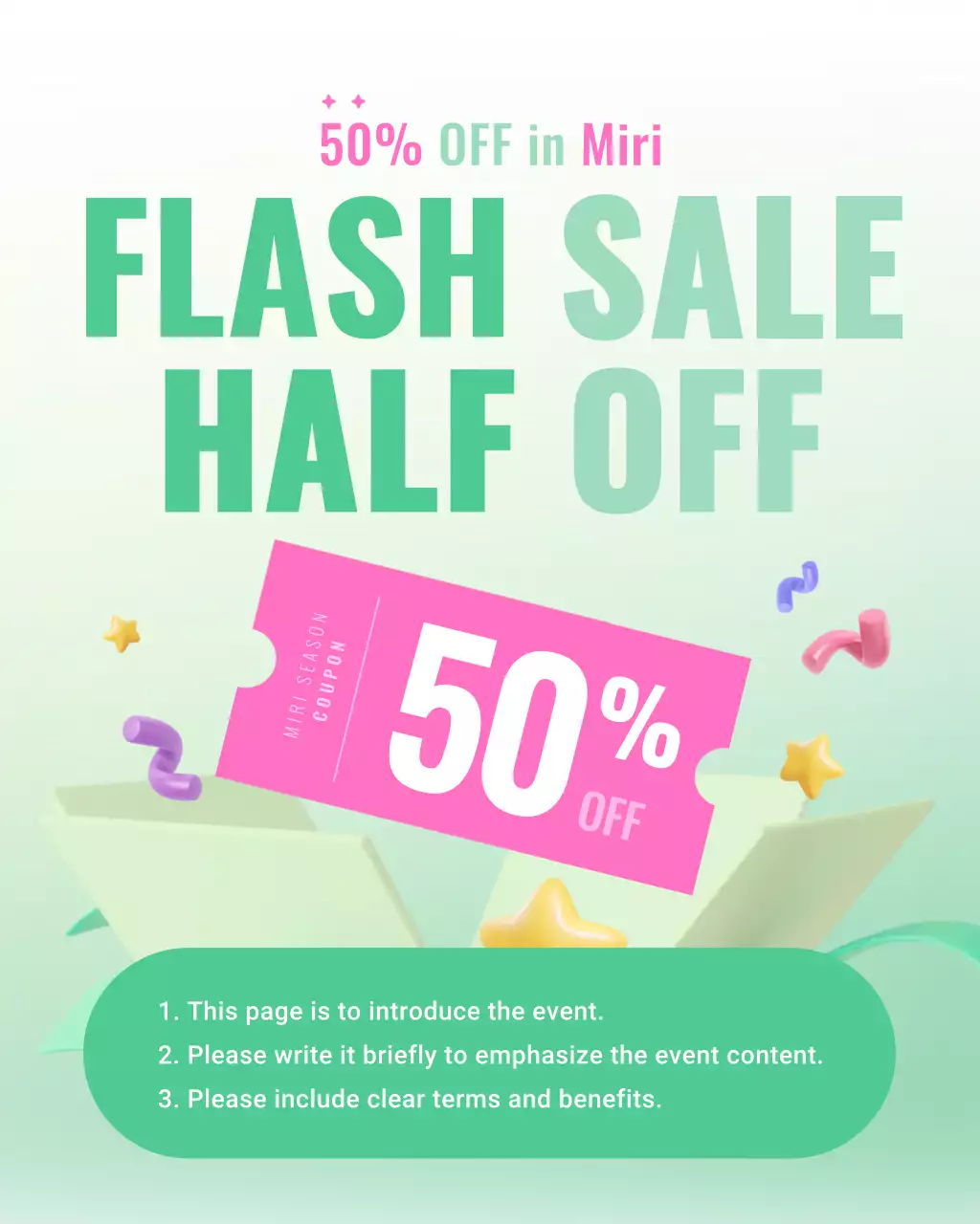 Mint Pop Event Promotion