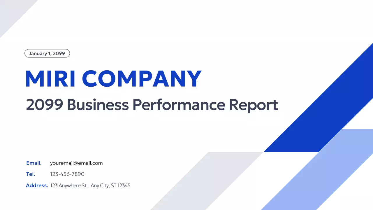 파랑 모던 사업 보고서 보고서