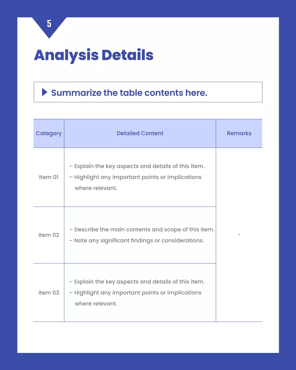 Laporan Penilaian Kinerja Perusahaan Biru dan Putih Sederhana