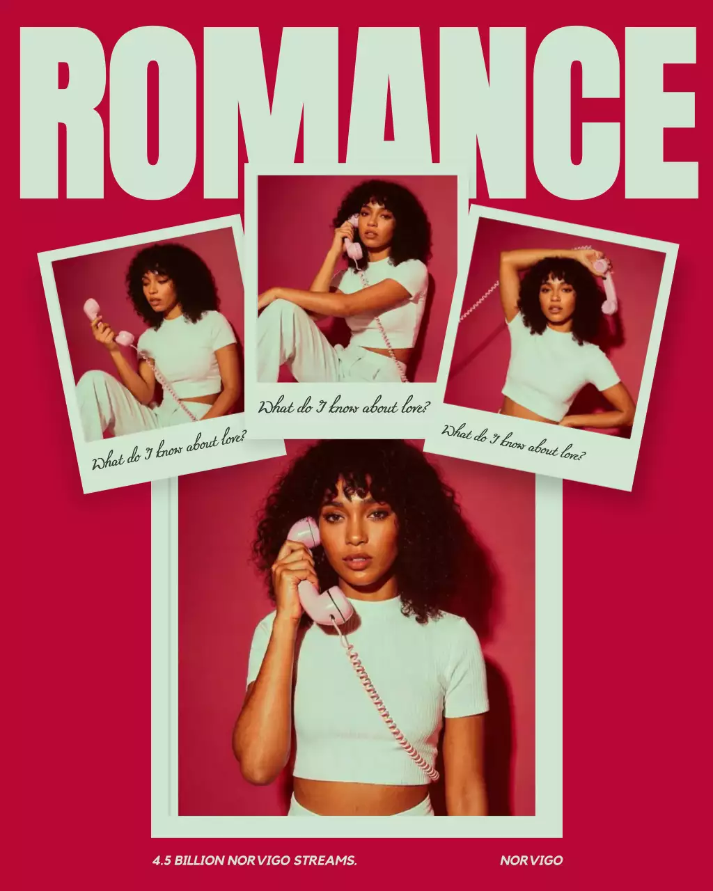 Red Retro Romance Music Advertisement