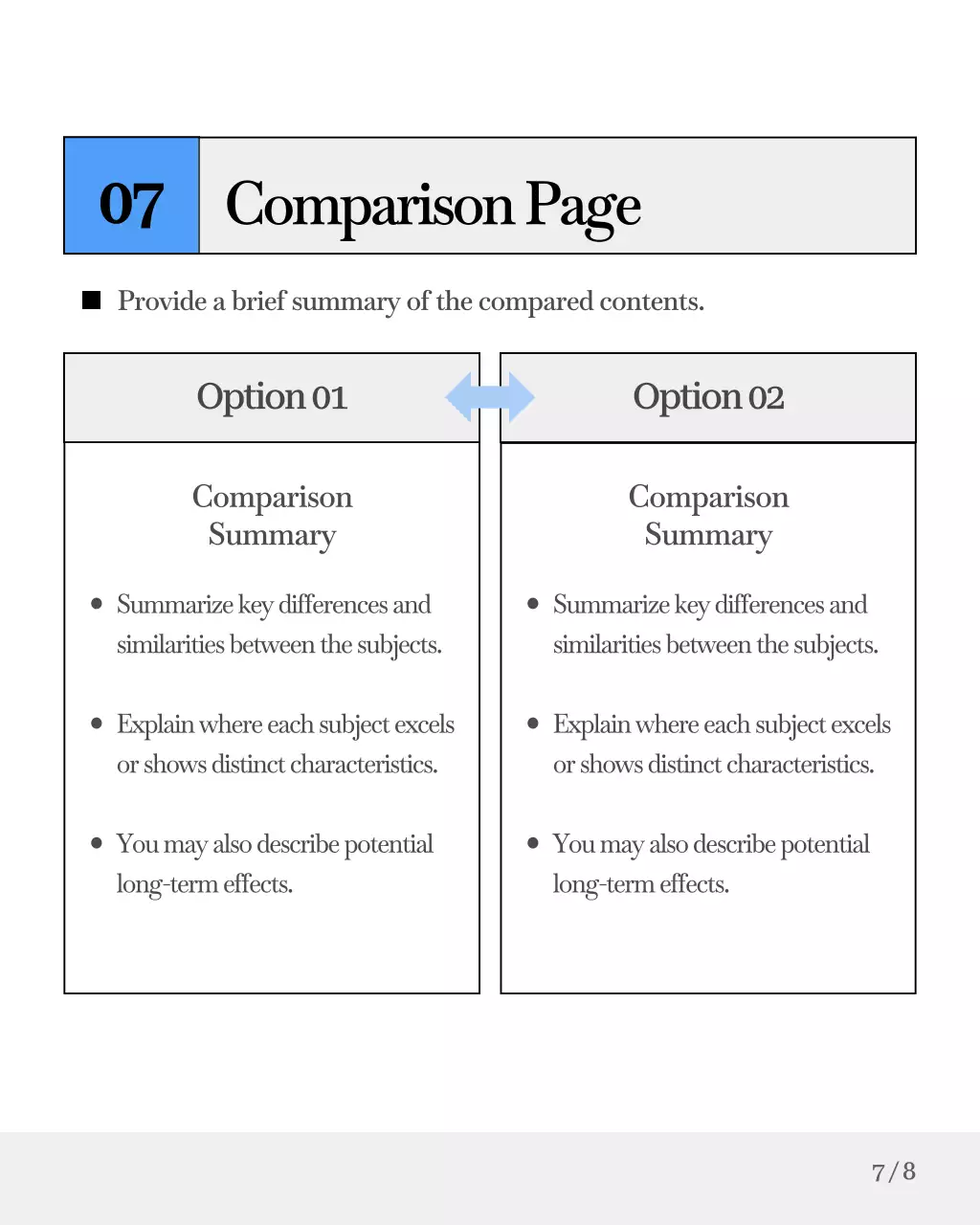 하늘색과 회색의 심플한 기업 보고서