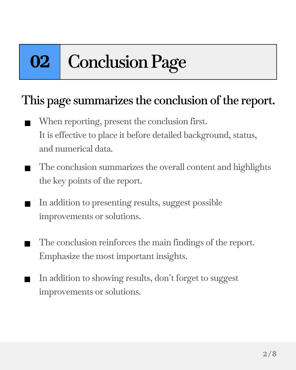 하늘색과 회색의 심플한 기업 보고서