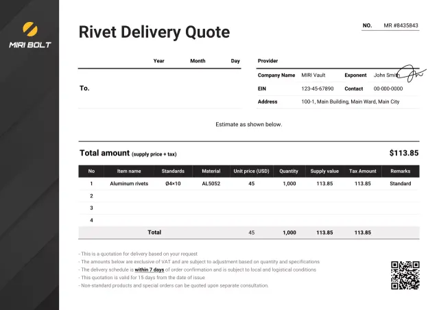 dokumen pengiriman profesional abu-abu