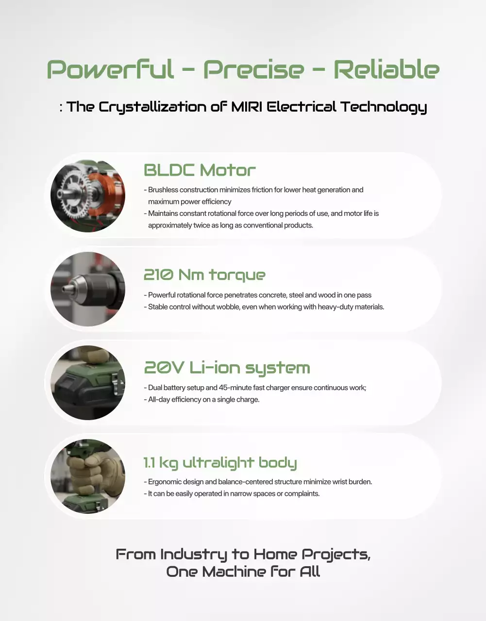 Khaki Modern Power Tool Advertisement