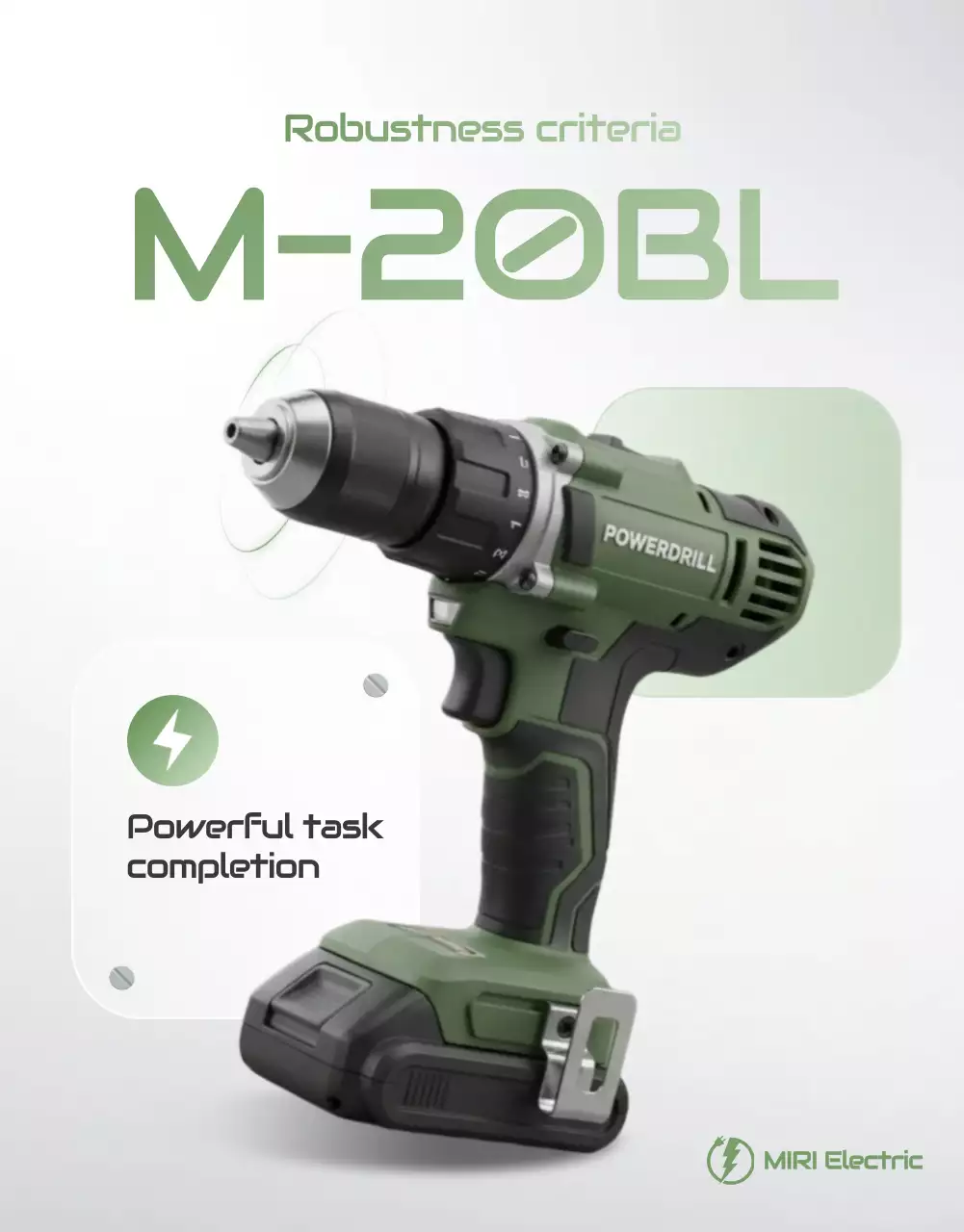 Khaki Modern Power Tool Advertisement