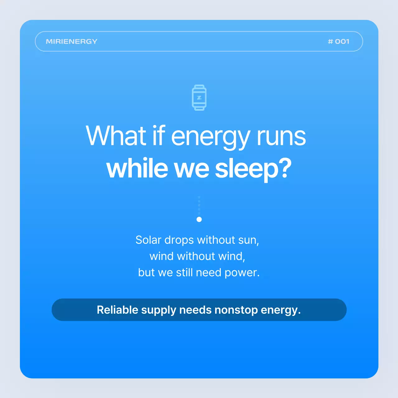 Promoção da empresa de energia das marés Simple Blue