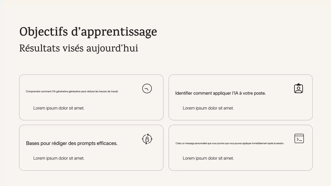 Annonce du cours d'IA moderne bleu