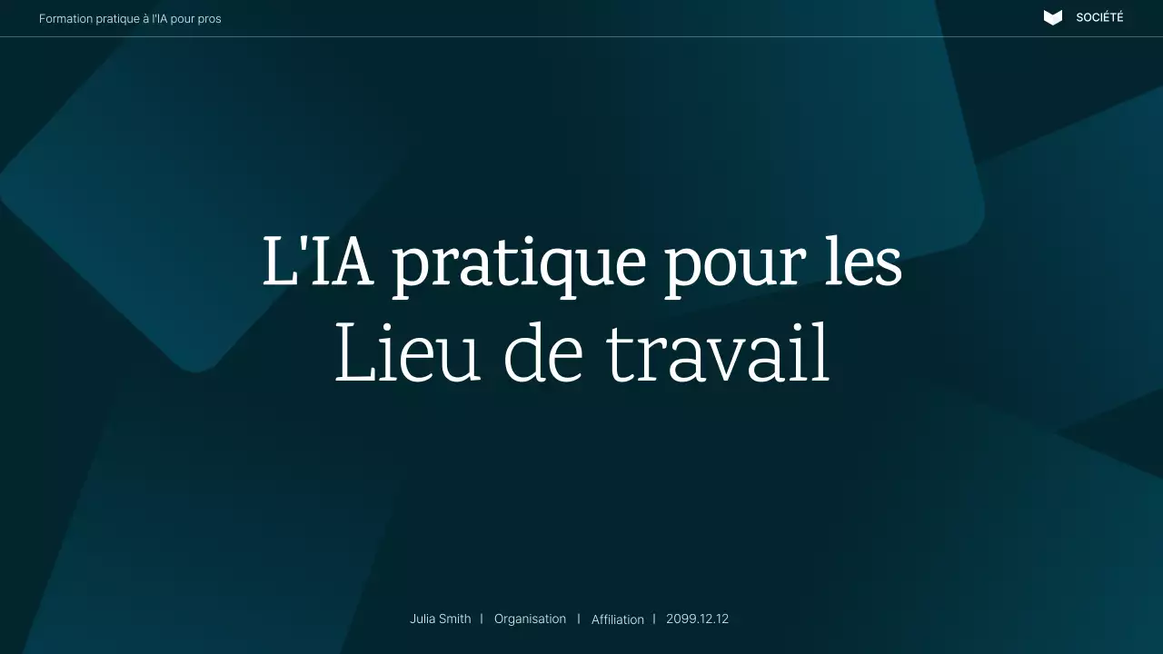 Présentation du cours d'IA moderne de la Marine