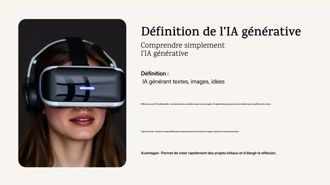 Annonce du cours d'IA moderne bleu