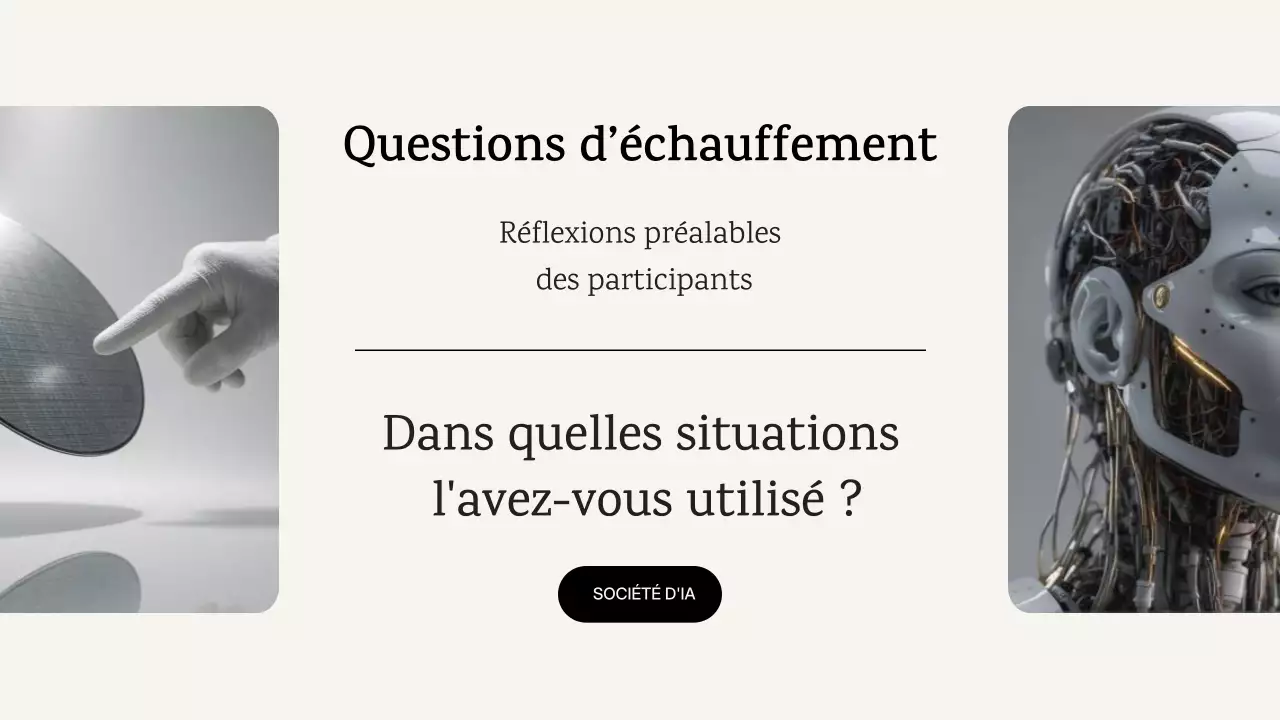 Annonce du cours d'IA moderne bleu