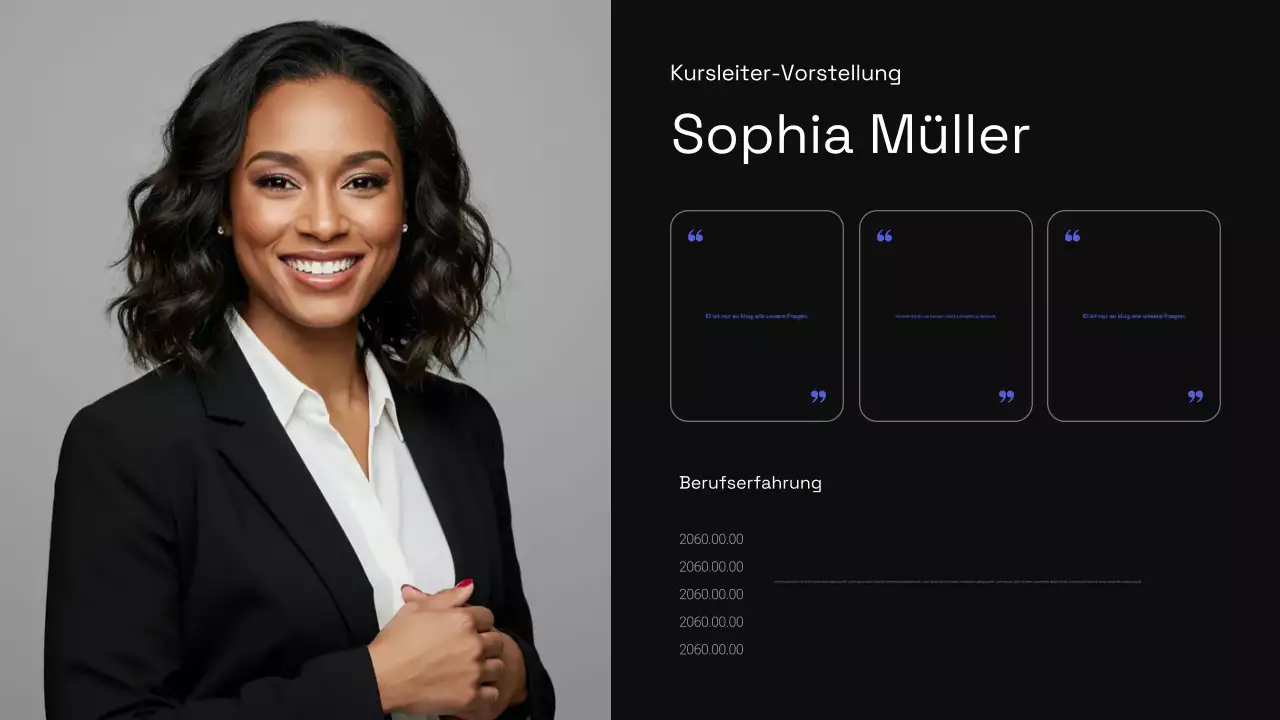 Präsentation des Black Modern AI-Kurses