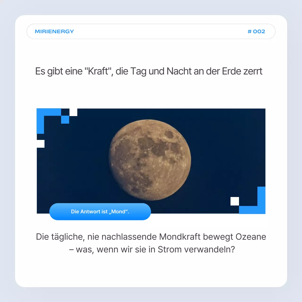 Werbung des einfachen Gezeitenkraftwerks „Blue Tidal Power“