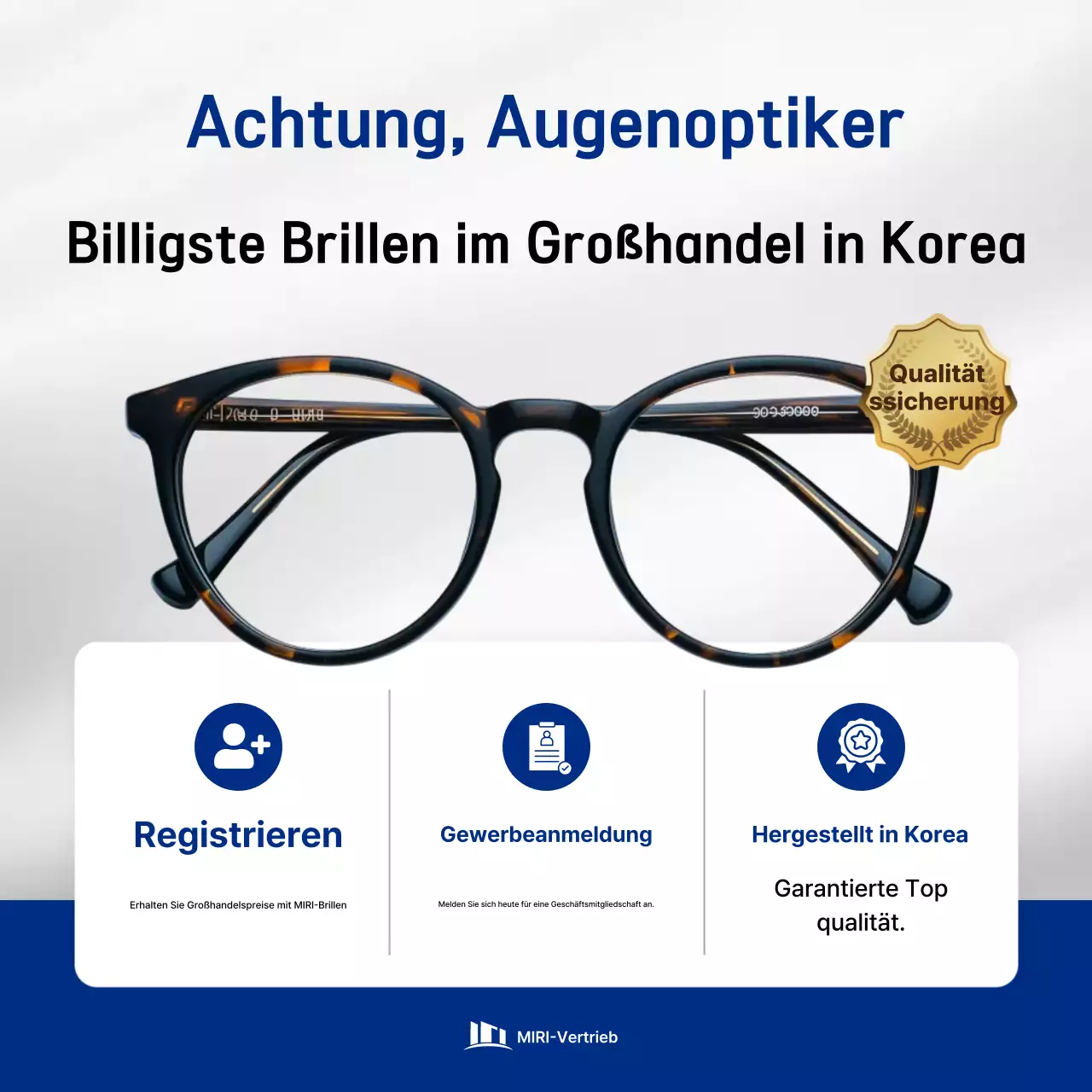 Großhandelsaktion für moderne blaue Brillen