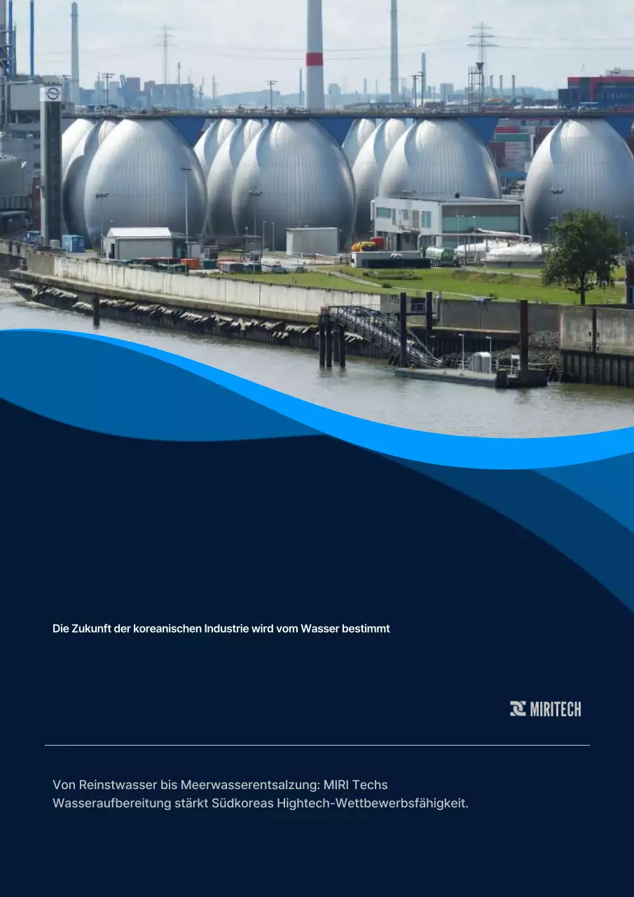 Werbung für moderne Wasseraufbereitungstechnologie von Blue