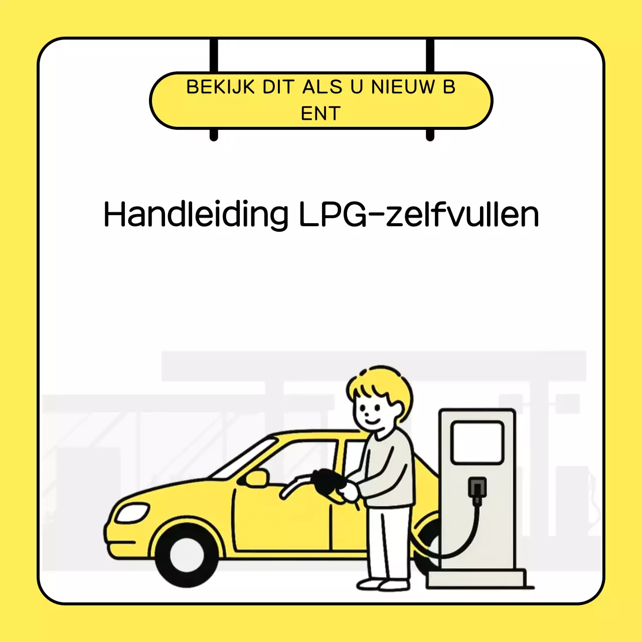 Gele, eenvoudige zelfopladende gebruikershandleiding