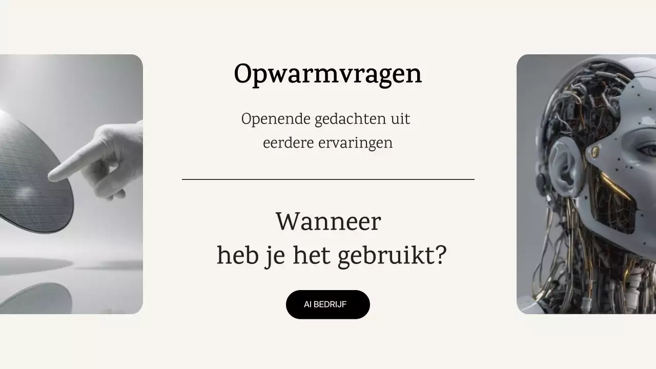 aankondiging van een moderne blauwe AI-cursus