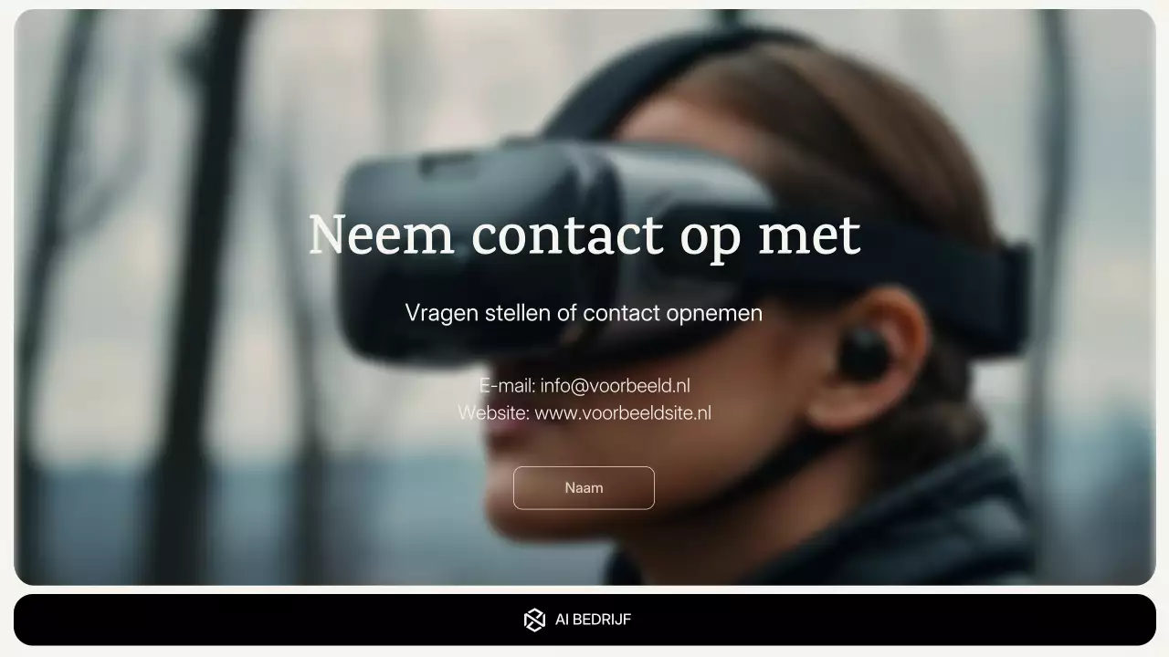 aankondiging van een moderne blauwe AI-cursus