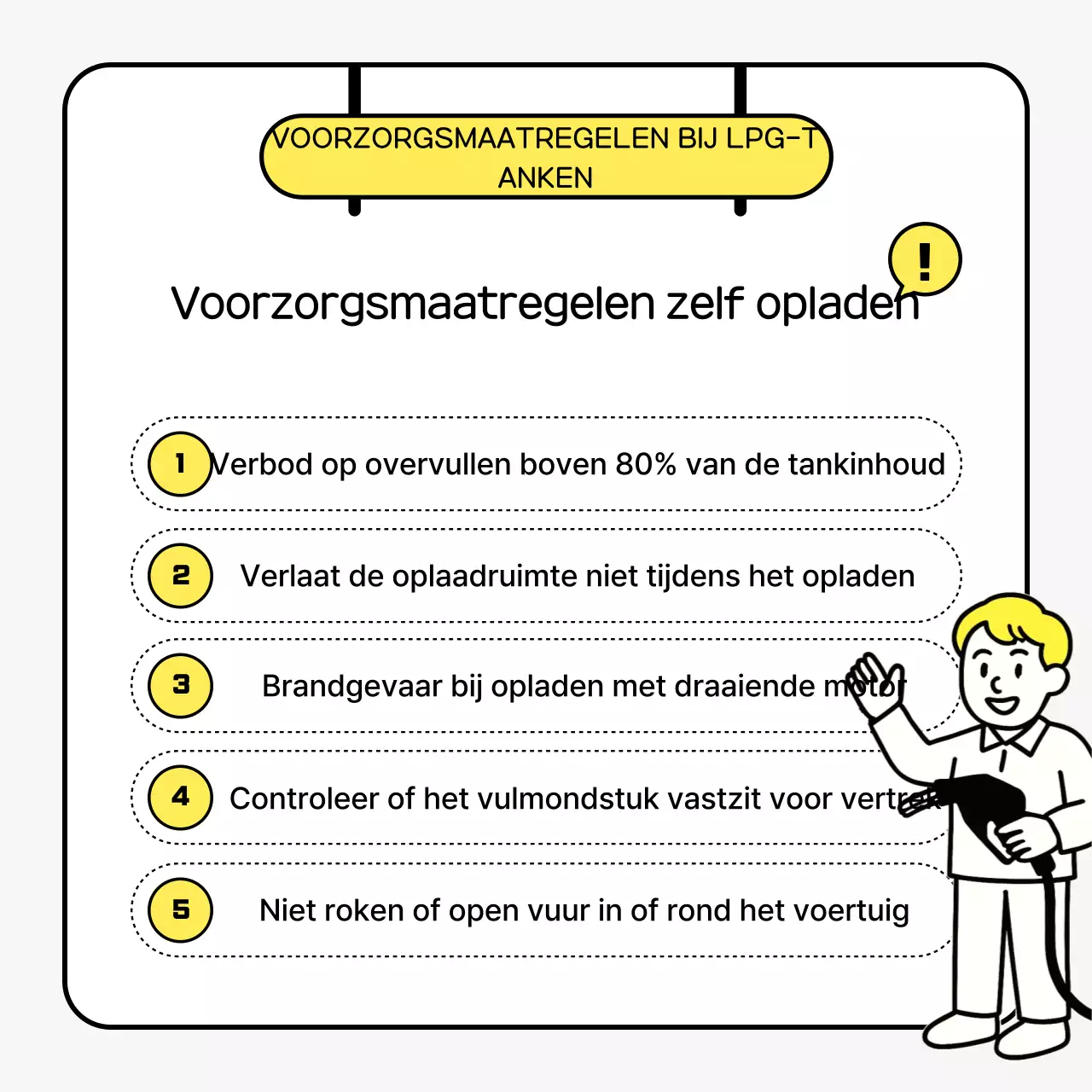 Gele, eenvoudige zelfopladende gebruikershandleiding