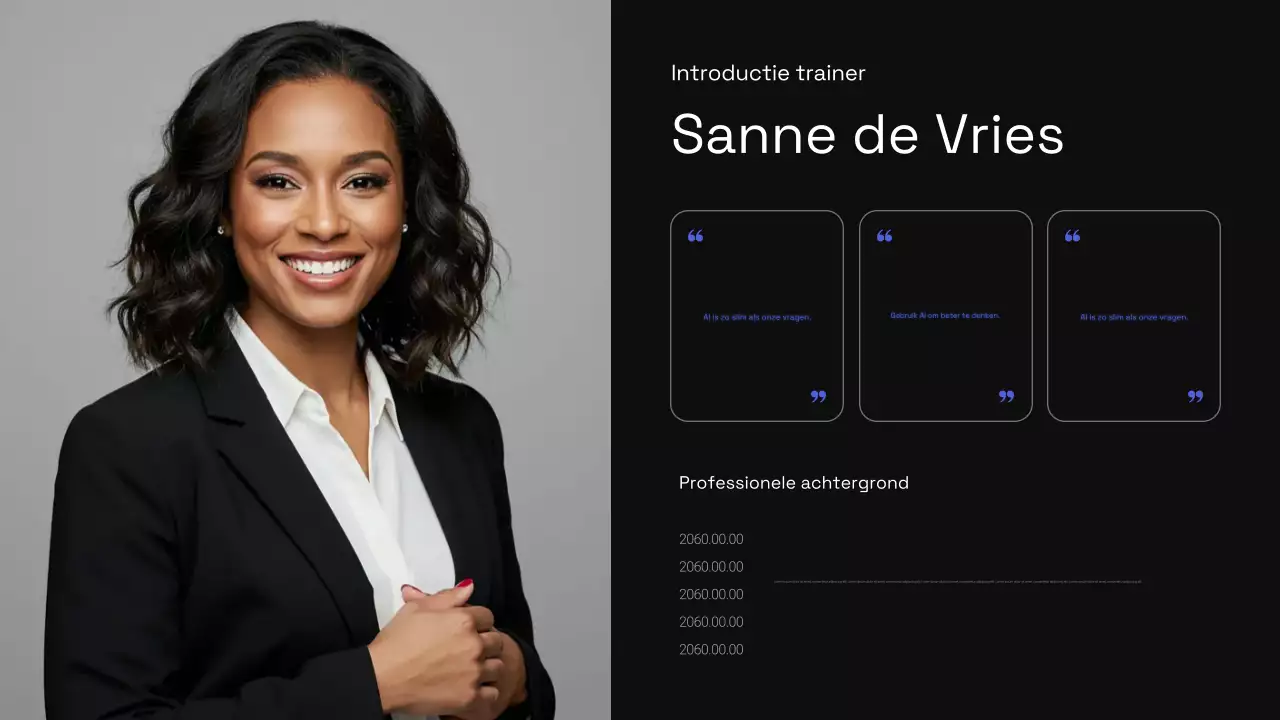 Presentatie van de cursus Black Modern AI