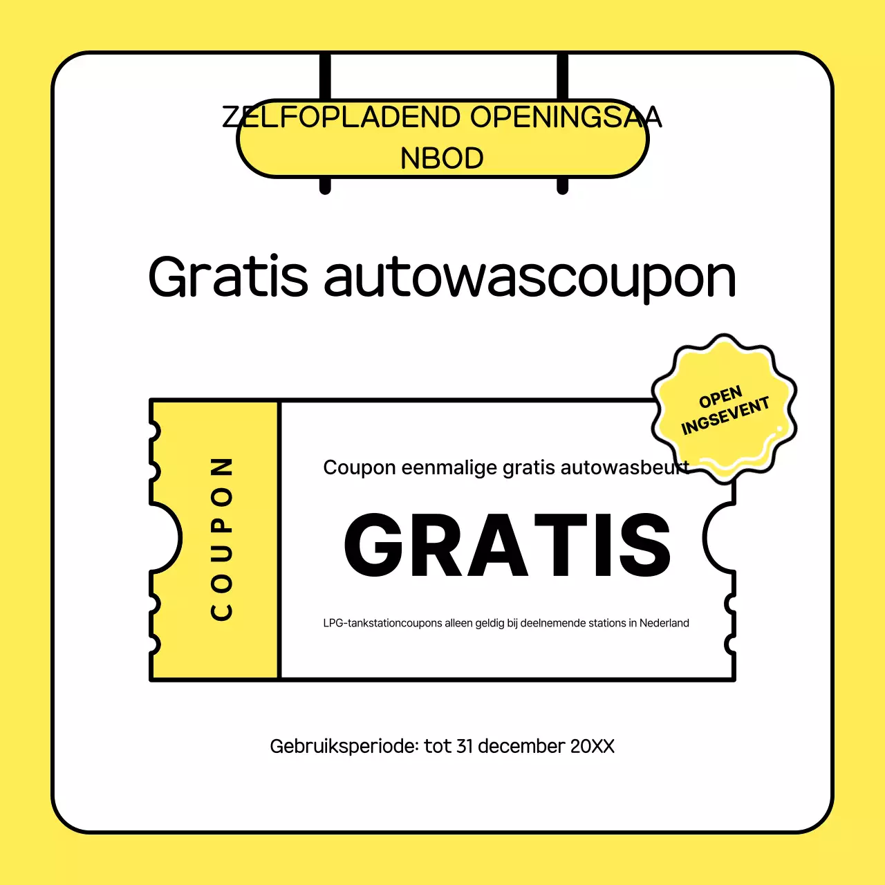 Gele, eenvoudige zelfopladende gebruikershandleiding
