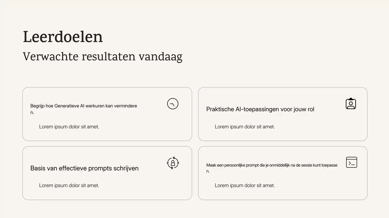 aankondiging van een moderne blauwe AI-cursus