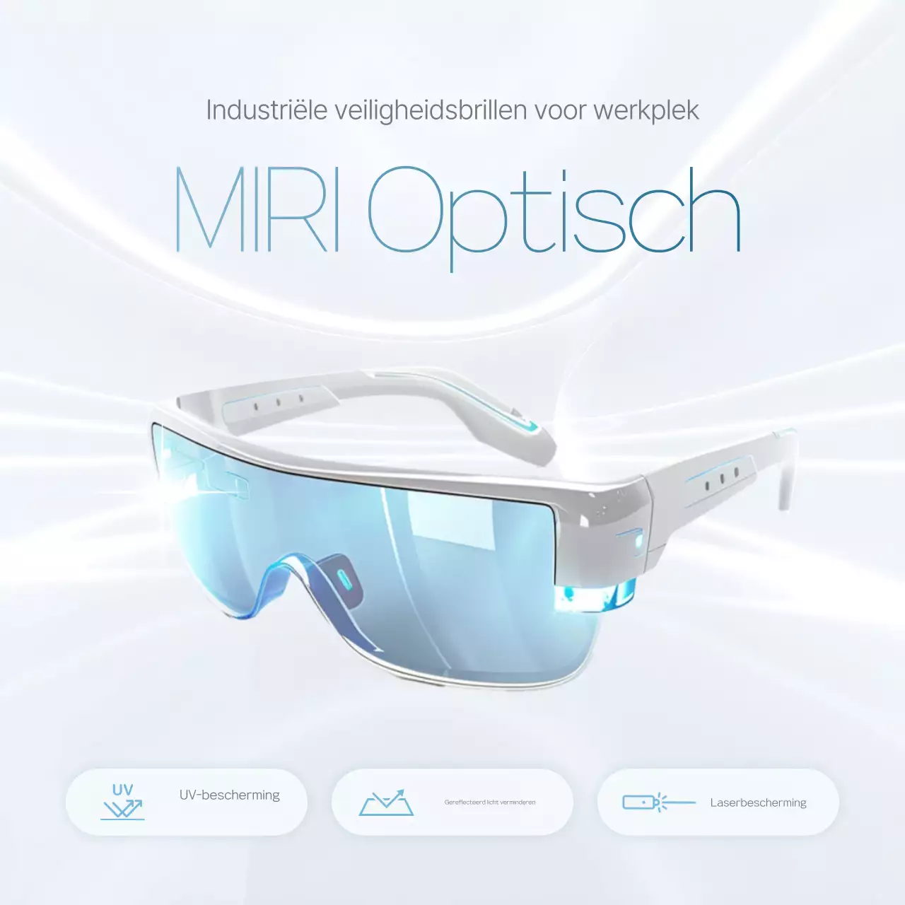 Sky Blue Modern Protective Gear-advertentie