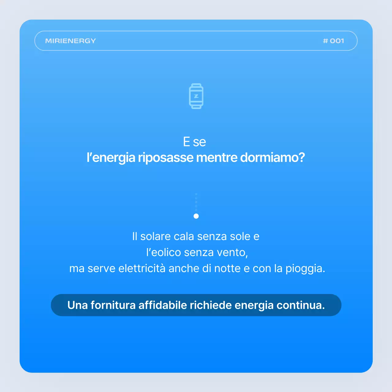 Semplice promozione della compagnia di energia mareomotrice blu
