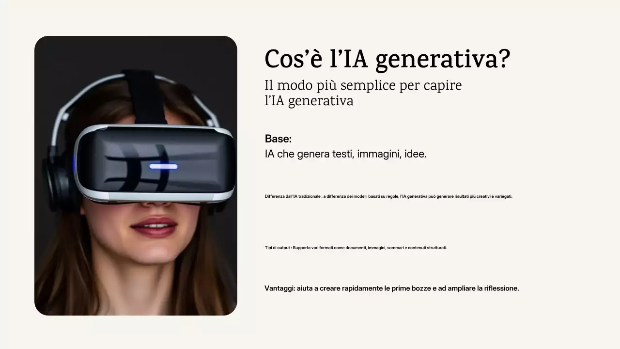 annuncio del corso di intelligenza artificiale moderna blu