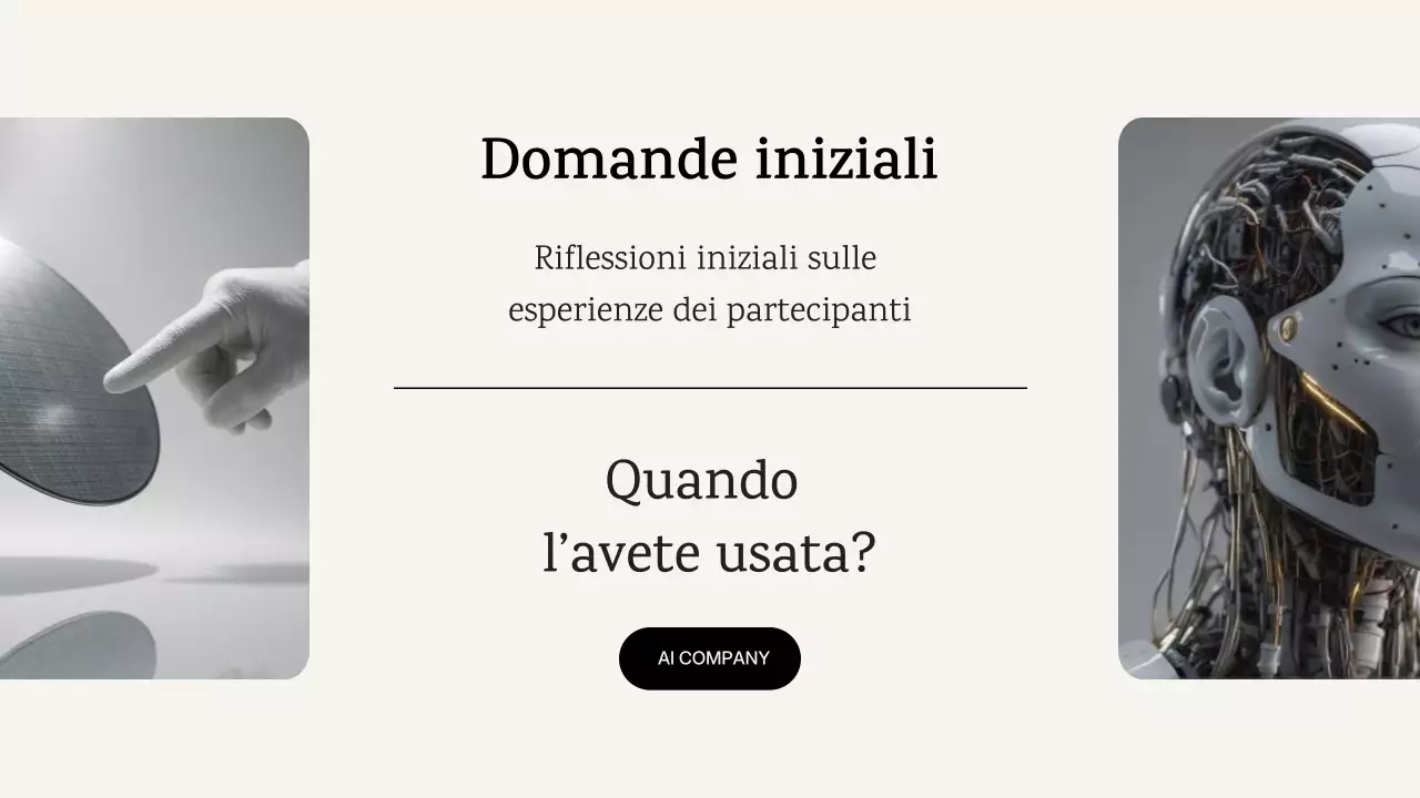 annuncio del corso di intelligenza artificiale moderna blu