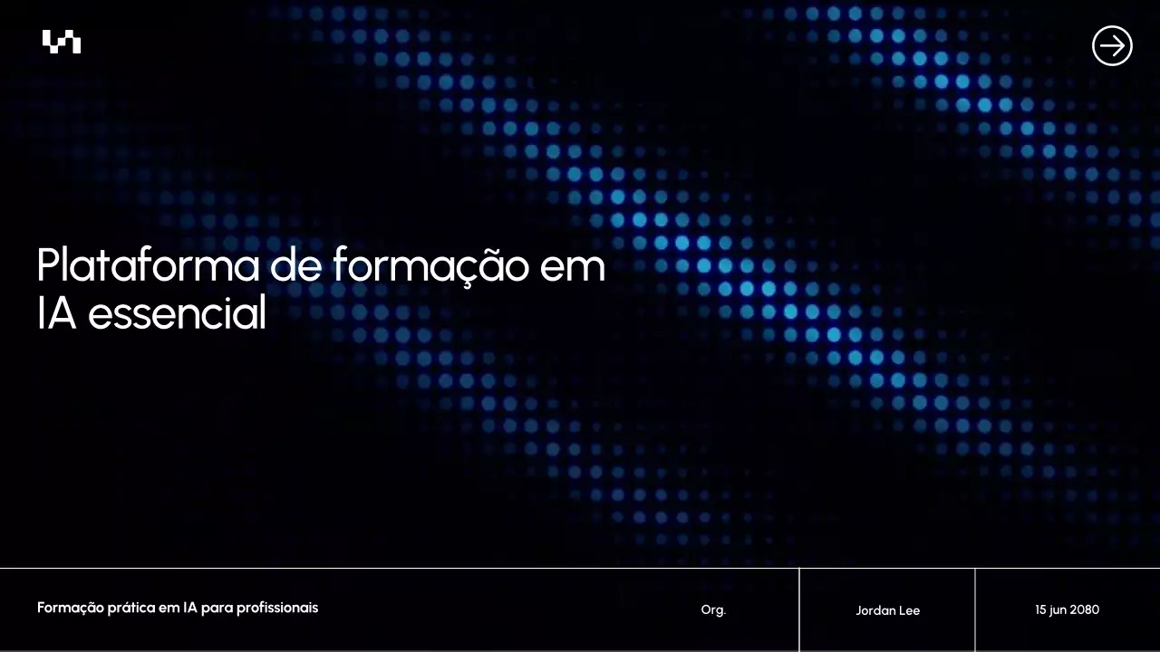Apresentação do Documento do Curso de IA Moderna Azul
