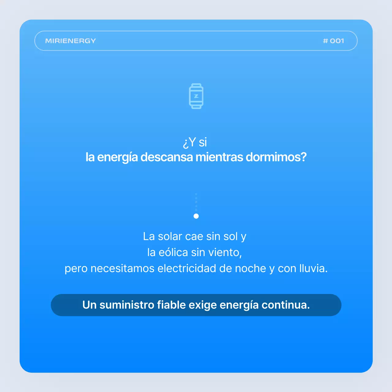 Promoción sencilla de la compañía de energía mareomotriz azul